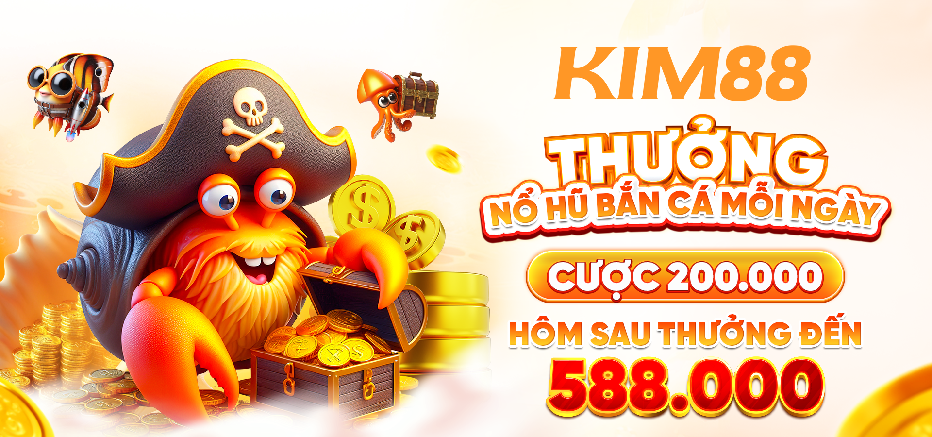 Thưởng nổ hũ bắn cá mỗi ngày